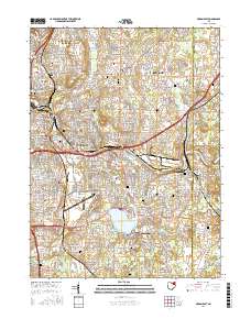 Akron East 2016 topographic map thumbnail