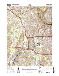 Akron West 2016 topographic map thumbnail