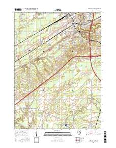 Ashtabula South 2016 topographic map thumbnail