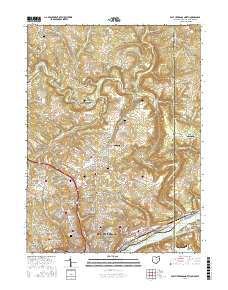 East Liverpool North 2016 topographic map thumbnail