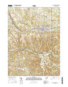 East Palestine 2016 topographic map thumbnail
