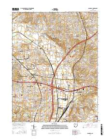 Glendale 2016 topographic map thumbnail
