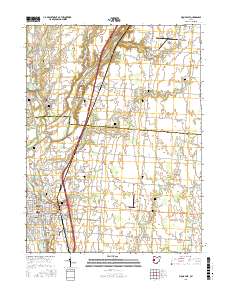 Piqua East 2016 topographic map thumbnail