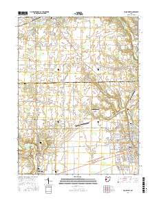 Piqua West 2016 topographic map thumbnail