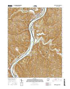 Powhatan Point 2016 topographic map thumbnail