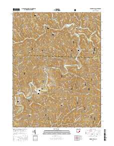 Rinard Mills 2016 topographic map thumbnail