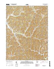 Sarahsville 2016 topographic map thumbnail
