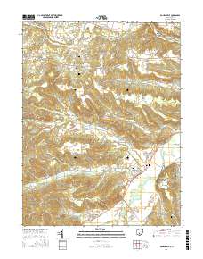 Bourneville 2016 topographic map thumbnail