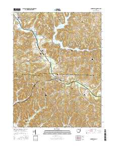 Bowerston 2016 topographic map thumbnail