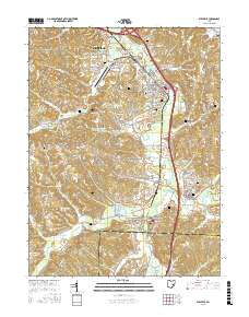Byesville 2016 topographic map thumbnail