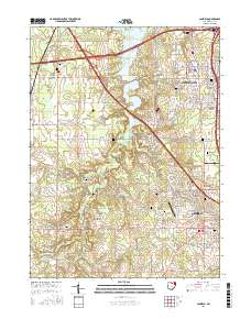 Canfield 2016 topographic map thumbnail