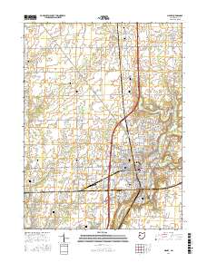 Sidney 2016 topographic map thumbnail