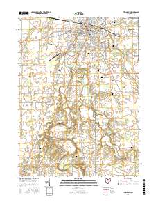 Tiffin South 2016 topographic map thumbnail