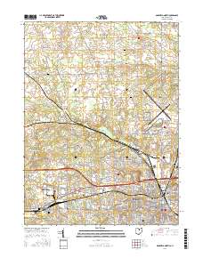 Mansfield North 2016 topographic map thumbnail