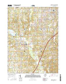 Mansfield South 2016 topographic map thumbnail