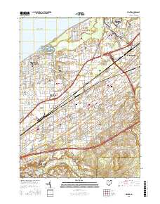Mentor 2016 topographic map thumbnail