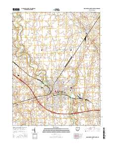 Washington Court House 2016 topographic map thumbnail