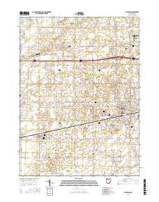 Wauseon 2016 topographic map thumbnail