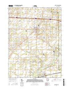 West Unity 2016 topographic map thumbnail
