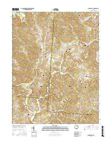 Wilkesville 2016 topographic map thumbnail