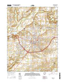 Xenia 2016 topographic map thumbnail