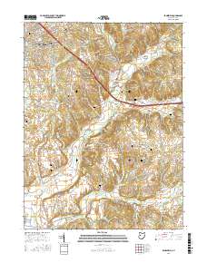 Zanesfield 2016 topographic map thumbnail