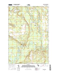 Smith Lake 2017 topographic map thumbnail