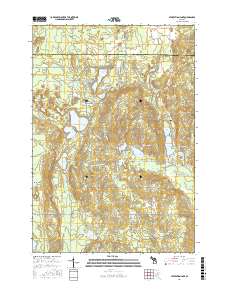 Starvation Lake 2017 topographic map thumbnail