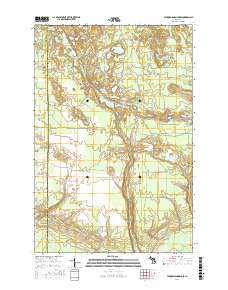 Tahquamenon Lakes 2017 topographic map thumbnail