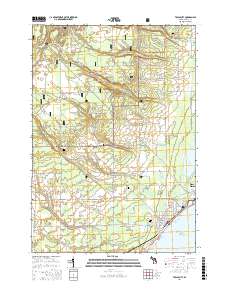 Tawas City 2017 topographic map thumbnail