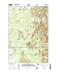 Tie Lake 2017 topographic map thumbnail