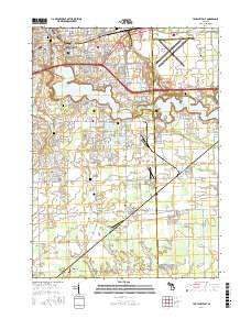 Ypsilanti East 2017 topographic map thumbnail