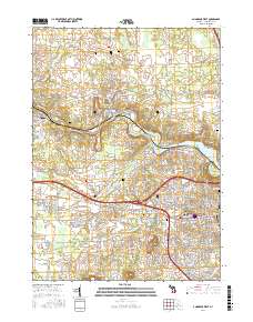 Ann Arbor West 2017 topographic map thumbnail
