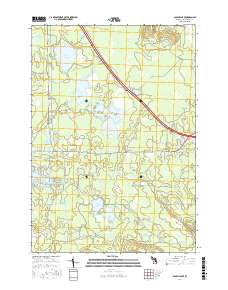 Backus Lake 2017 topographic map thumbnail
