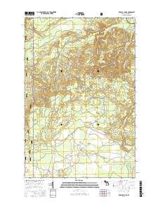 Baraga Plains 2017 topographic map thumbnail
