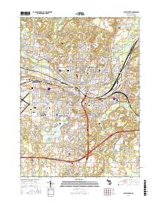 Battle Creek 2017 topographic map thumbnail
