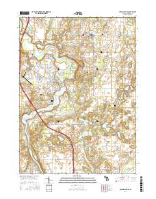 Berrien Springs 2017 topographic map thumbnail