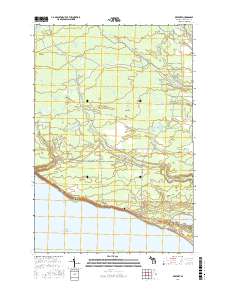 Brevort 2017 topographic map thumbnail
