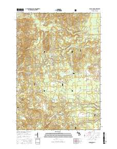 Bucks Pond 2017 topographic map preview