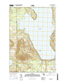 Burt Lake 2017 topographic map thumbnail
