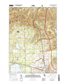 Cadillac North 2017 topographic map thumbnail