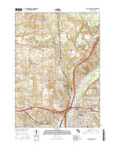 Cedar Springs SW 2017 topographic map thumbnail
