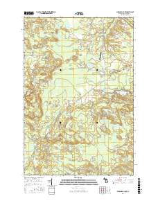 Chabeneau Lake 2017 topographic map thumbnail