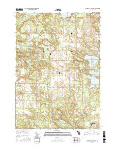 Chippewa Lake South 2017 topographic map thumbnail