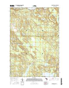 Cranberry Lake 2017 topographic map thumbnail