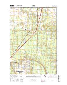 Dafter 2017 topographic map thumbnail
