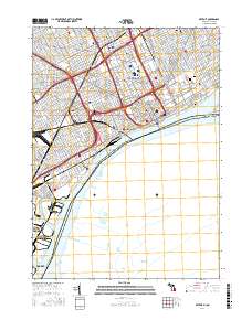 Detroit 2017 topographic map thumbnail