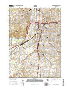 Grand Rapids West 2017 topographic map thumbnail