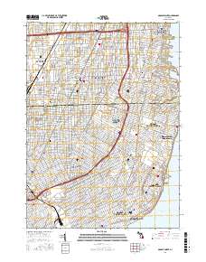 Grosse Pointe 2017 topographic map thumbnail