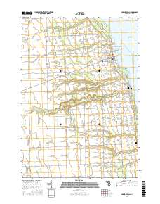 Harbor Beach 2017 topographic map thumbnail